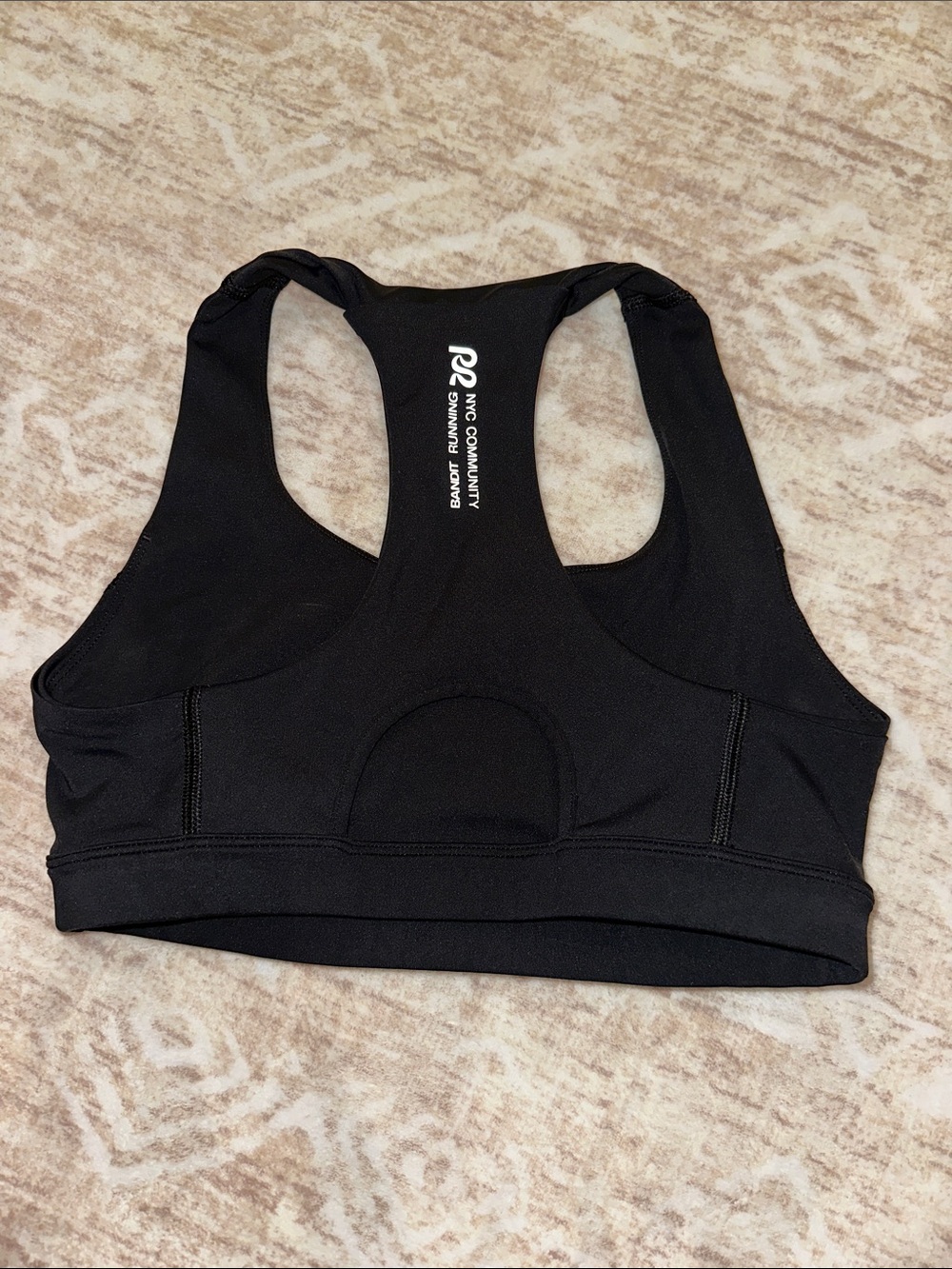 STAMINA™™ SCOOP NECK RUN BRA - BLACK - Small - Picture 5 of 5